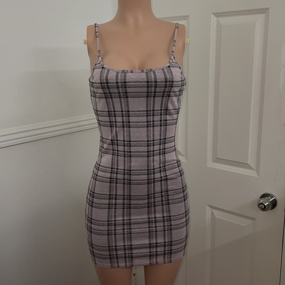 Fashion nova plaid purple small worn once - Picture 2 of 4
